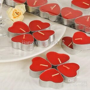 heart shaped candles box