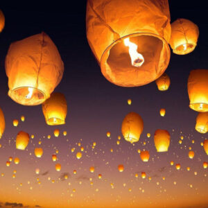 10 sky lanterns